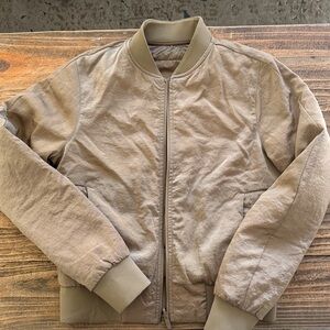 Lululemon Athletica Tan Bomber Jacket